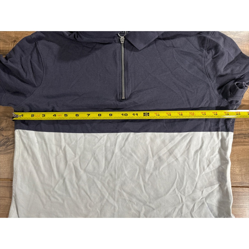 Women's Nike Dri-Fit Oversized 3/4 Zip Pullover T-Shirt Size Medium Blue/ White - Picture 3 of 9